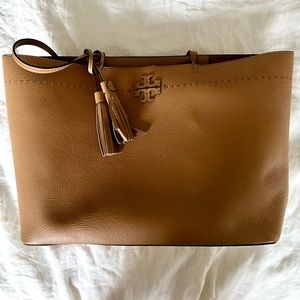 Tory Burch camel tote